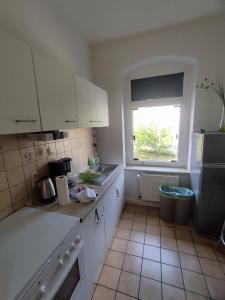 Köök või kööginurk majutusasutuses FLEX Aparts - möblierte Wohnung in Zwickau