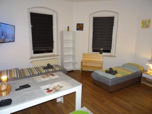 Istumisnurk majutusasutuses FLEX Aparts - möblierte Wohnung in Zwickau