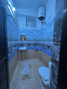 a bathroom with a toilet and a sink in it at SUNRISE INN hotel in Bikaner +8 photos