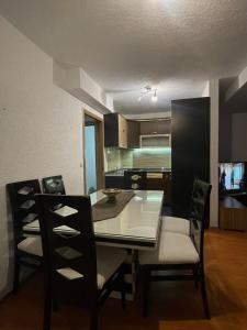 Kuchyň nebo kuchyňský kout v ubytování Manttis home