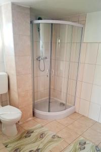 Koupelna v ubytování Pensiunea ALEROX