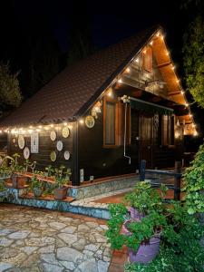 San Giovanni GeminiCasetta Pizziddu的前面有灯的房子