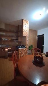 Kuchyň nebo kuchyňský kout v ubytování Minidepa completo 4camas a 9min del ADO 12min del aeropuerto