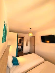 Μια τηλεόραση ή/και κέντρο ψυχαγωγίας στο Le Combo Calme confort et flexibilité près des thermes