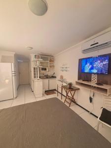 Una cocina o cocineta en Flat Completo Natal Praia do Meio