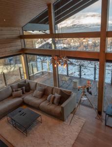 Et opholdsområde på Boreal Villa Kilpisjärvi