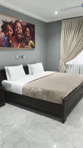 Postel nebo postele na pokoji v ubytování BMS Lodge