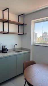 Køkken eller tekøkken på Apartamento completo – perto do centro de Bauru