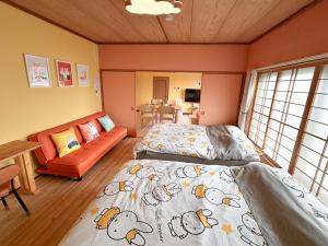 Ένα ή περισσότερα κρεβάτια σε δωμάτιο στο MIMIKKO - Vacation STAY 71236v