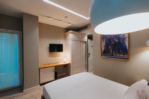 TV a/nebo společenská místnost v ubytování Tirana Resort Radhime