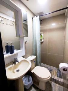Koupelna v ubytování Hermoso Aparta-estudio Full equipado!