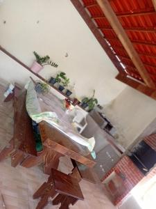 Posezení v ubytování Chácara silva