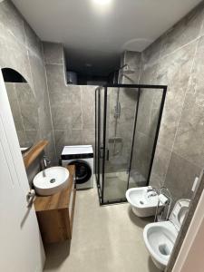 Koupelna v ubytování Casa JV