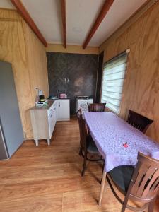Kuchyň nebo kuchyňský kout v ubytování Cabaña Playa Chauquen 2