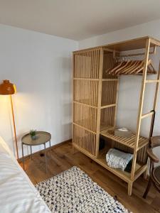 Ένα ή περισσότερα κρεβάτια σε δωμάτιο στο Ferienwohnung in Mühleneck +17 φωτογραφίες