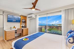 Postel nebo postele na pokoji v ubytování Mana Kai 810 + 19 fotografií