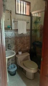 Koupelna v ubytování Casa Holistica Cali
