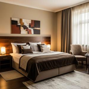 Ένα ή περισσότερα κρεβάτια σε δωμάτιο στο Boulevard Side Hotel