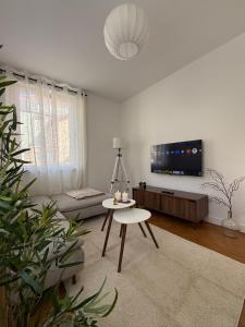 Μια τηλεόραση ή/και κέντρο ψυχαγωγίας στο Le Glow - Élégant - Paisible - Parking