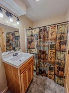 Koupelna v ubytování The Lodge at Hocking Hills - 2 Hot Tubs - 6 acres - Lake access