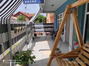 Balkón nebo terasa v ubytování Adna Art Apartment