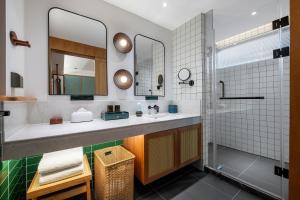 Ένα μπάνιο στο Manxin Hotel Shenzhen Longgang +29 φωτογραφίες