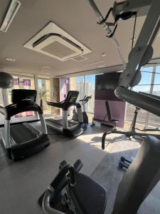 Spordikeskus ja/või sportimisvõimalused majutusasutuses Flat com garagem na melhor localização de Guarulhos!