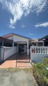 Bygningen som feriehuset ligger i