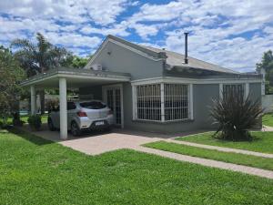 Bygningen som feriehuset ligger i