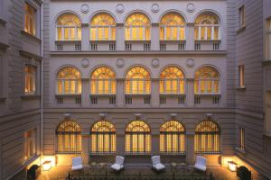 an exterior view of a large building with many windows at Savoia Excelsior Palace Trieste - Starhotels Collezione in Trieste