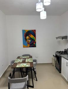 Kuchyň nebo kuchyňský kout v ubytování Elida Oceanfront Rentals