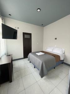 Postel nebo postele na pokoji v ubytování Hotel Orquídea