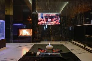 TV a/nebo společenská místnost v ubytování Aura Villas Skopje + 3 fotografie