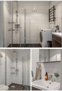 Et badeværelse på Boende i Lindvallen, Sälen