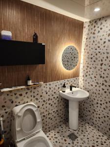 Koupelna v ubytování 대전야구장 대전감성숙소 대전역 성심당 문창시장 담빛스테이