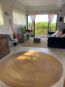 Μια τηλεόραση ή/και κέντρο ψυχαγωγίας στο Casa Baleia Azul 8A Ponta Mamoli