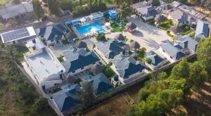 an overhead view of a house with a swimming pool at The Hidden Paradise in Mombasa