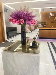 Köök või kööginurk majutusasutuses أركان ونس للشقق المخدومة