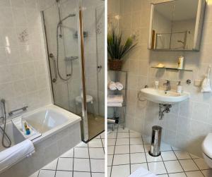 Koupelna v ubytování Ferienhaus Wacholderbeere + 4 fotografie