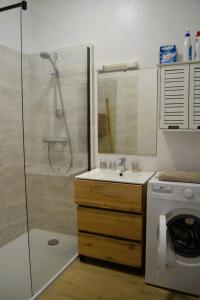 Et badeværelse på L'Ancre Bleue