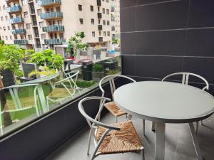 En balkon eller terrasse på Apartamentos Abedules 3