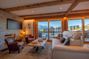 Χώρος καθιστικού στο Glacier 5 - Hammam - Spa Access