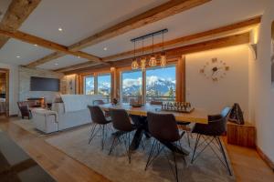 Χώρος καθιστικού στο Glacier 5 - Hammam - Spa Access