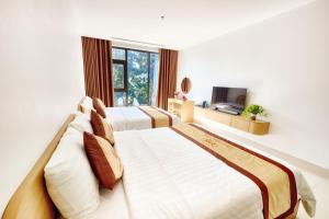 Μια τηλεόραση ή/και κέντρο ψυχαγωγίας στο Trung Khanh Hotel