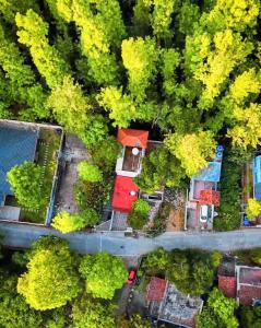 Letecký snímek ubytování Hotel Happy Hill