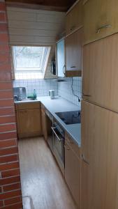 Η κουζίνα ή μικρή κουζίνα στο Ferienwohnung Bäumener