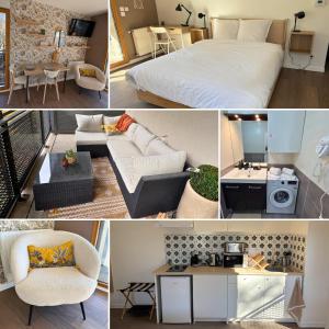 Η κουζίνα ή μικρή κουζίνα στο Appartement cosy avec grand balcon à Bron
