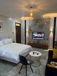 Ένα ή περισσότερα κρεβάτια σε δωμάτιο στο Suite Nothings