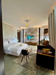 Ένα ή περισσότερα κρεβάτια σε δωμάτιο στο Suite Nothings