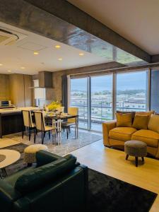 Χώρος καθιστικού στο Araha stay